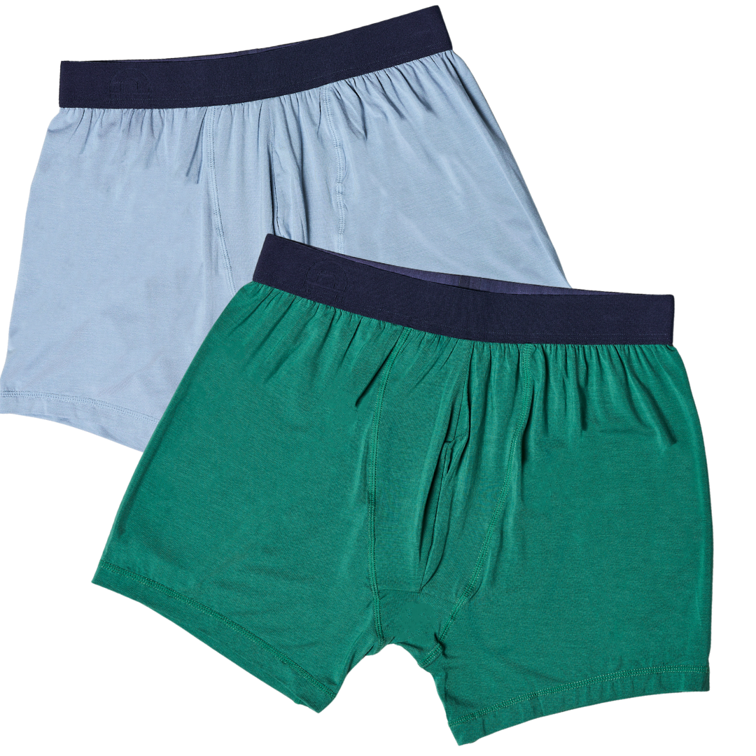 Green and Light Blue Fertile Fruit Fertility Boxers